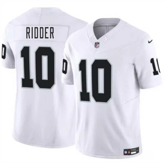 Men & Women & Youth Las Vegas Raiders #10 Desmond Ridder White 2024 F.U.S.E. Vapor Stitched Jersey